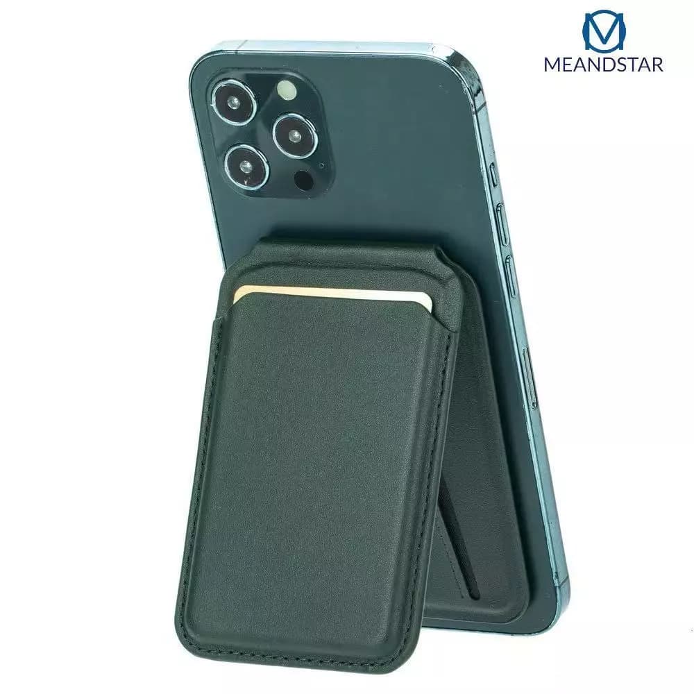 กระเป๋าสตางค์บัตรแม่เหล็ก Magsafe กระเป๋าสตางค์หนังผู้ถือบัตรสําหรับ IPhone 17 Pro Max 16 15 Pro Max ซ่อนโทรศัพท์ pu