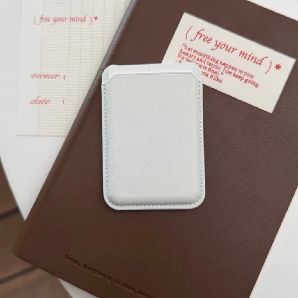 กระเป๋าสตางค์บัตรแม่เหล็ก Magsafe กระเป๋าสตางค์หนังผู้ถือบัตรสําหรับ IPhone 17 Pro Max 16 15 Pro Max ซ่อนโทรศัพท์ pu